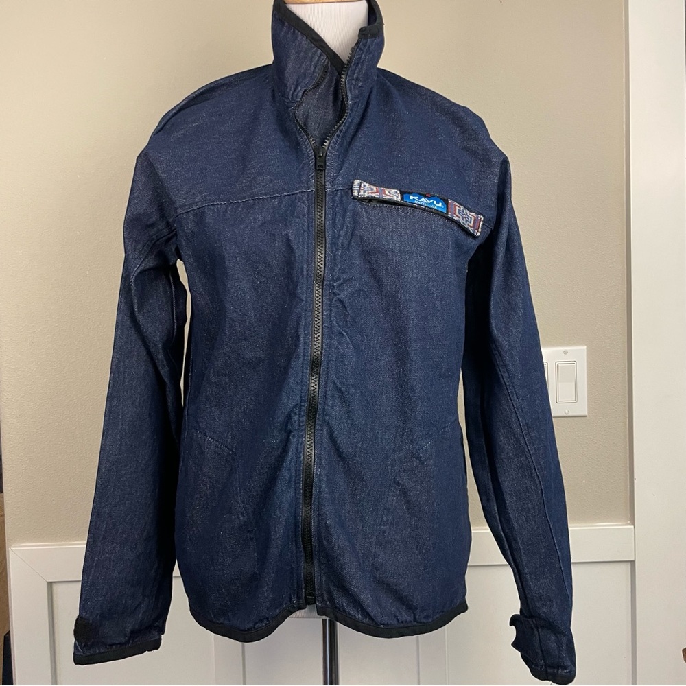 Kavu Full Zip Denim Jacket Lightweight 90s Vintgae SZ Small